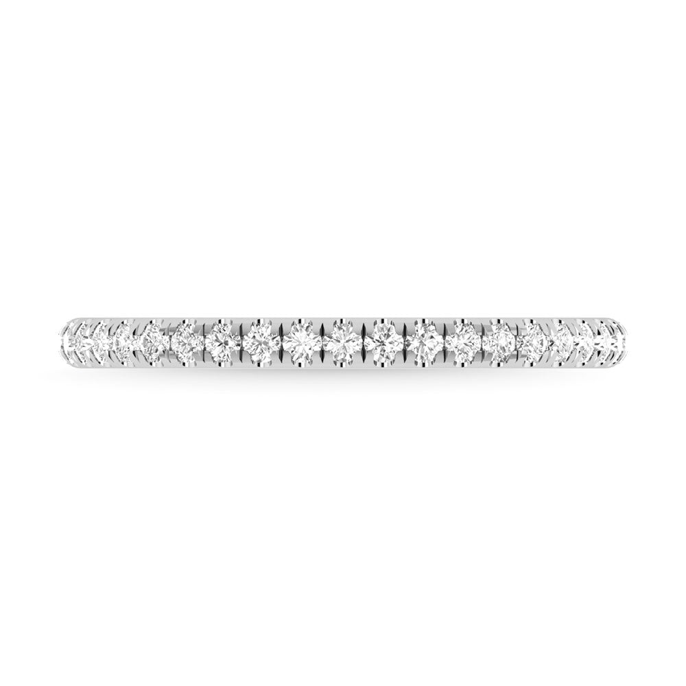 Diamante 1/3 Ct.Tw. Banda de chevr√≥n en oro blanco de 14 k