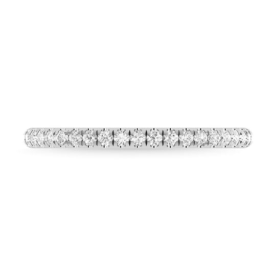 Diamante 1/3 Ct.Tw. Banda de chevr√≥n en oro blanco de 14 k