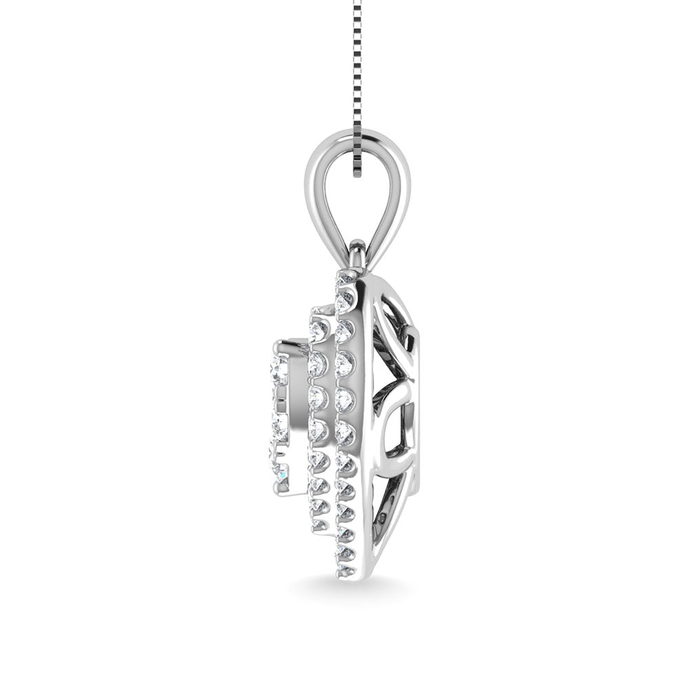 3/4 Ct. Tw. Diamond Heart Pendant in 10K White Gold