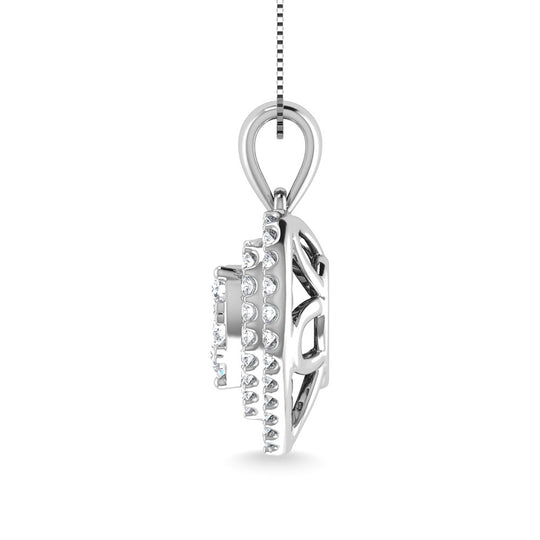 3/4 Ct. Tw. Diamond Heart Pendant in 10K White Gold