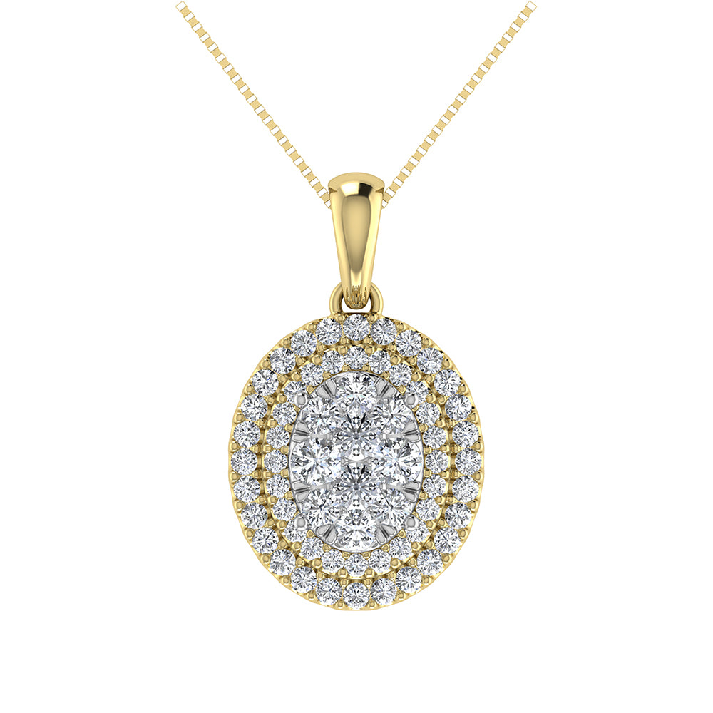 3/4 Ct. Tw. Diamond Fashion Pendant in 14K Yellow Gold