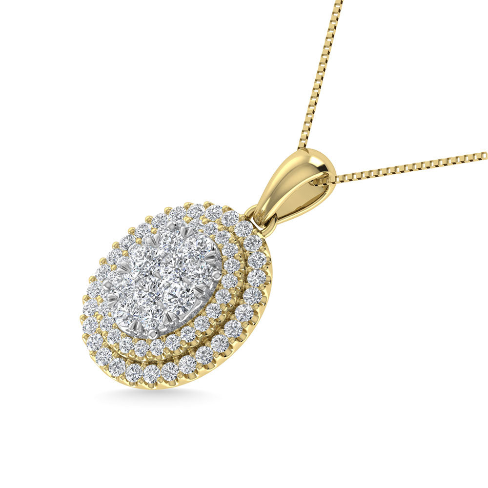 3/4 Ct. Tw. Diamond Fashion Pendant in 14K Yellow Gold