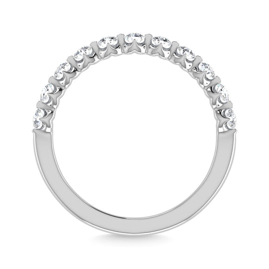 Diamante 1/2 Ct.Tw. Alianza de aniversario en oro blanco de 14 k