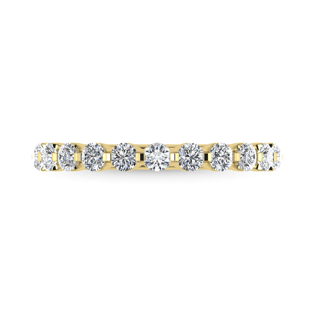 Diamante 1/2 Ct.Tw. Alianza de aniversario en oro amarillo de 14 k