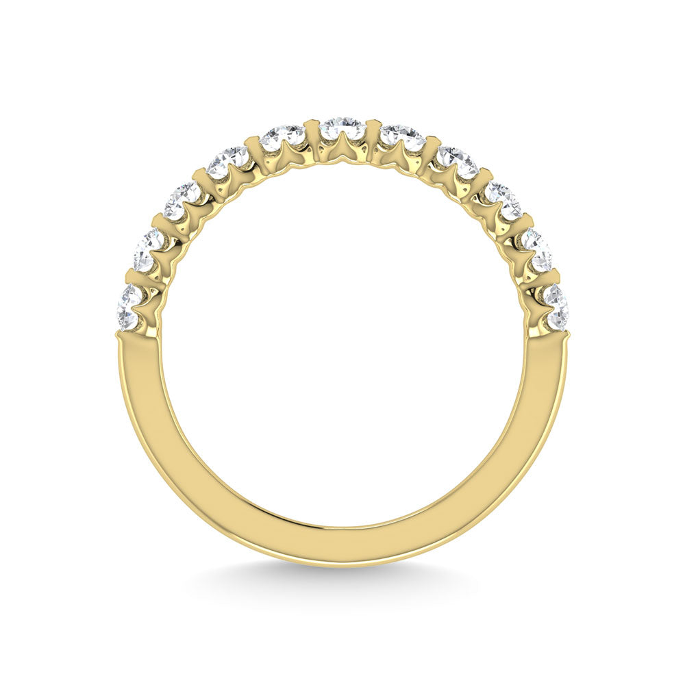 Diamante 1/2 Ct.Tw. Alianza de aniversario en oro amarillo de 14 k