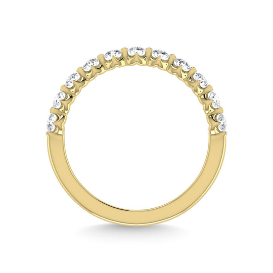 Diamante 1/2 Ct.Tw. Alianza de aniversario en oro amarillo de 14 k