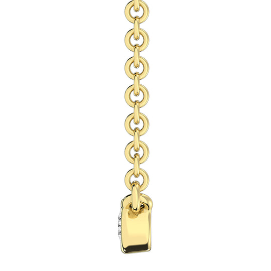 10K Yellow Gold 1/5 ct.tw. Diamond Fashion Necklace