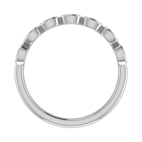 1/6 Ct. Tw. Diamond Stacked Band in 10K White Gold