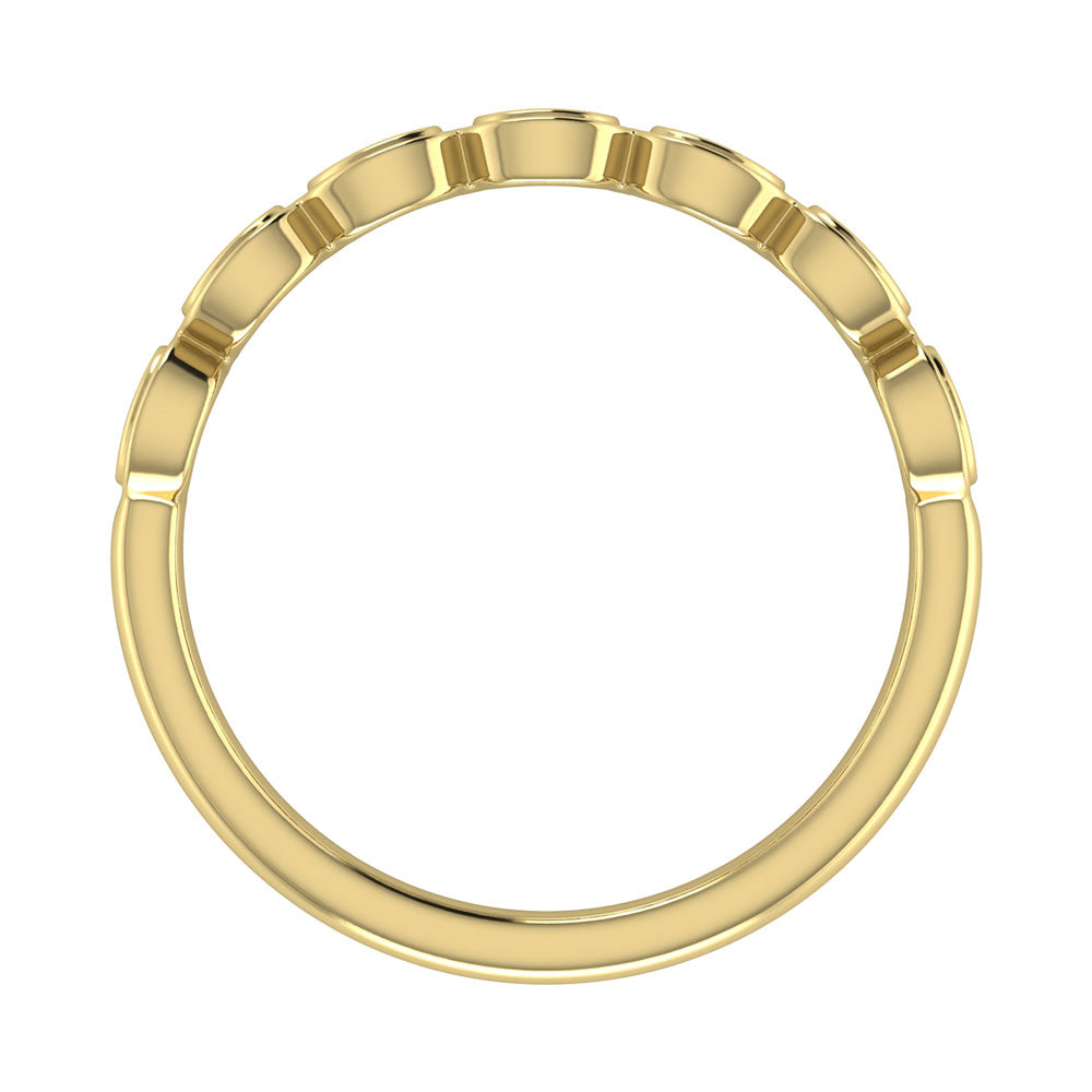 1/6 Ct. Tw. Diamond Stacked Band in 10K Yellow Gold