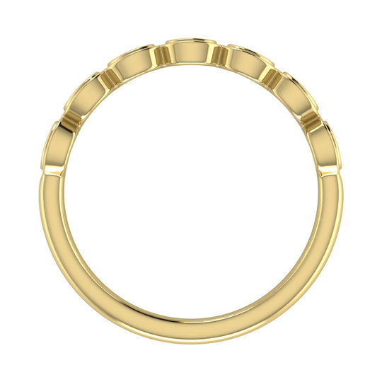 1/6 Ct. Tw. Diamond Stacked Band in 10K Yellow Gold