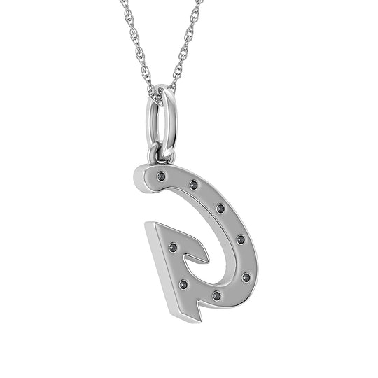 1/8 Ct. Tw. Diamond Letter G Pendant in 10K White Gold