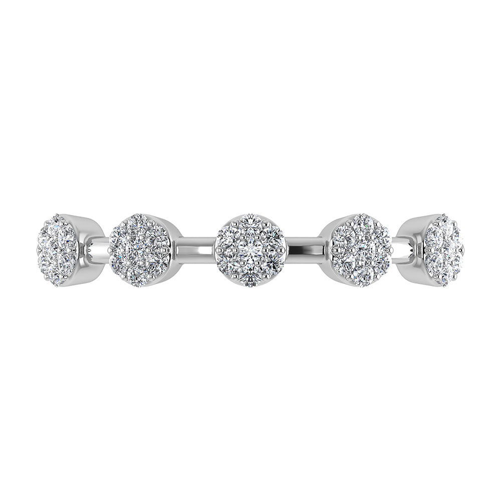 1/6 Ct. Tw. Diamond Cluster Fashion Ring in 10K White Gold