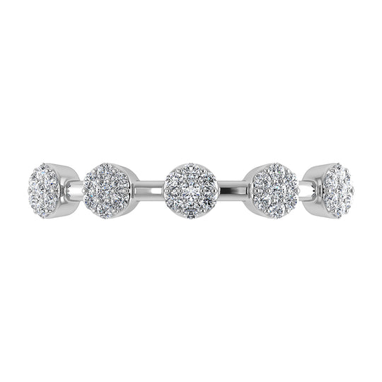 1/6 Ct. Tw. Diamond Cluster Fashion Ring in 10K White Gold
