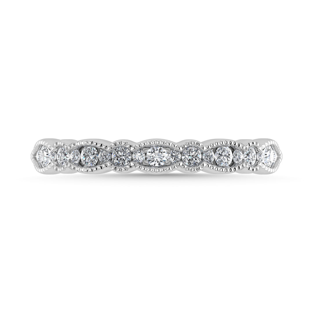 1/4 Ct. Tw. Diamond Stackable Band in 14k White Gold