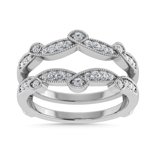 1/4 Ct. Tw. Diamond Guard Ring in 14k White Gold