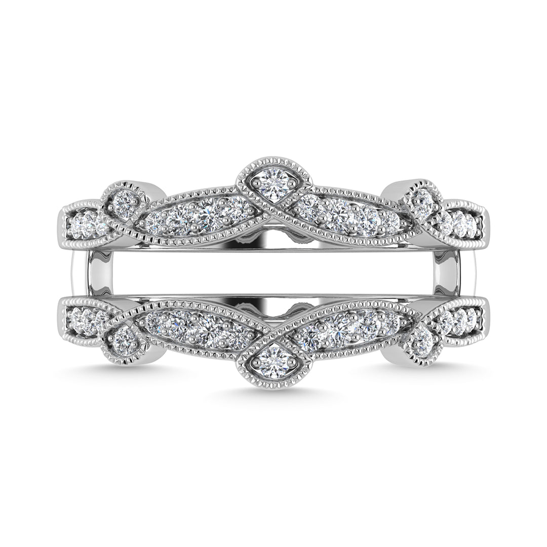 1/4 Ct. Tw. Diamond Guard Ring in 14k White Gold