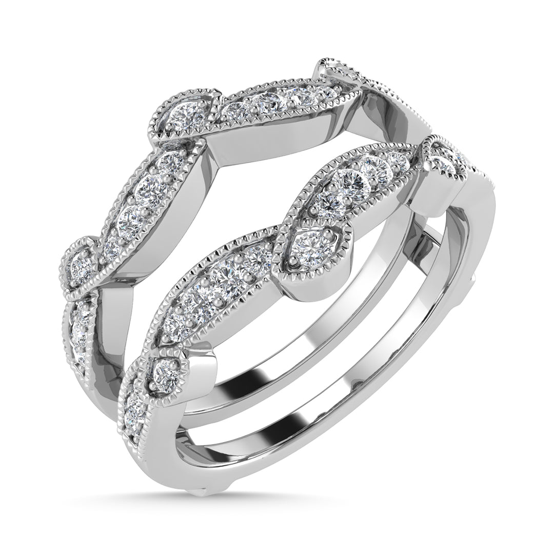 1/4 Ct. Tw. Diamond Guard Ring in 14k White Gold