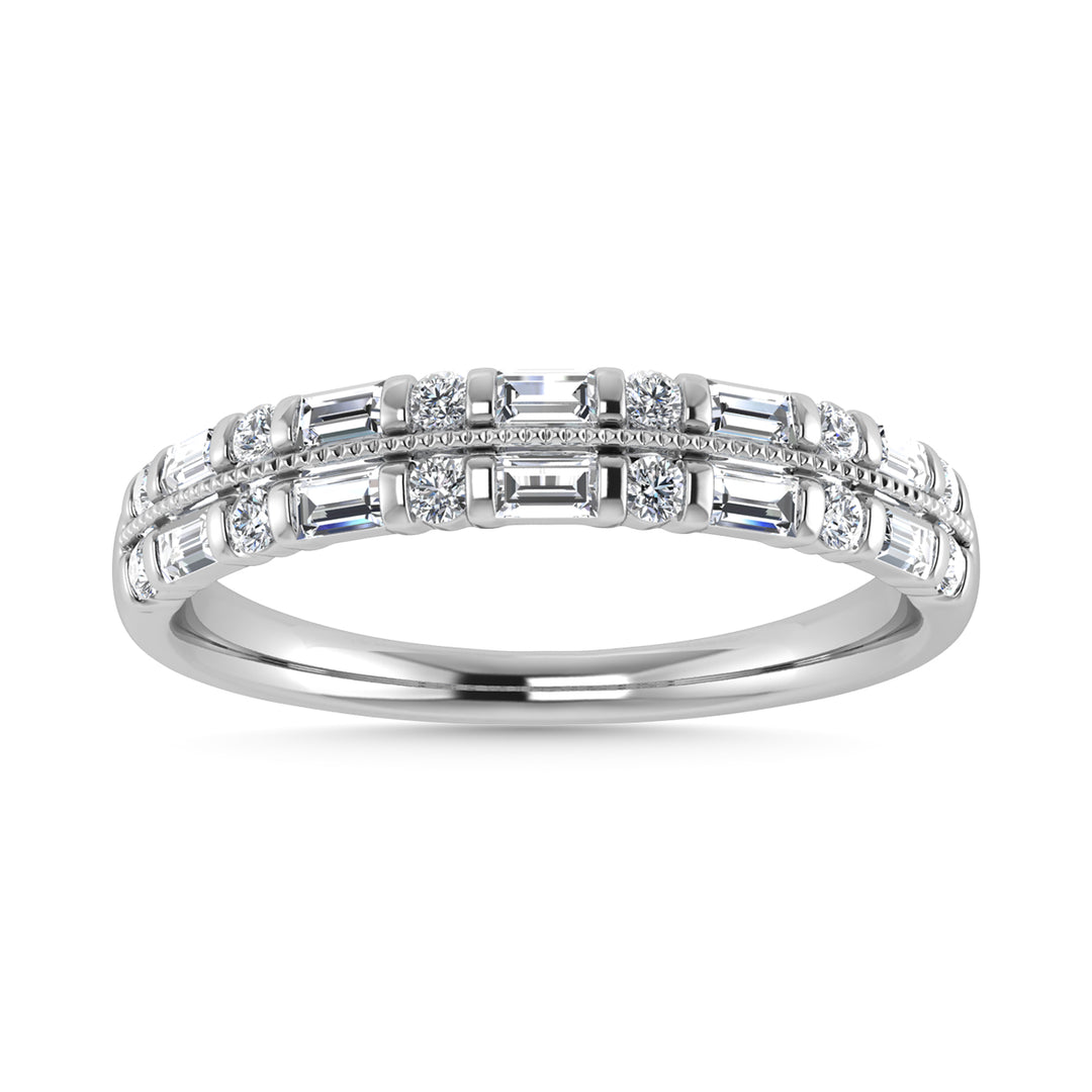 1/4 Ct. Tw. Diamond Fashion Band in 14K White Gold