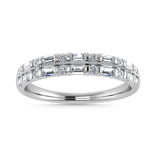 1/4 Ct. Tw. Diamond Fashion Band in 14K White Gold