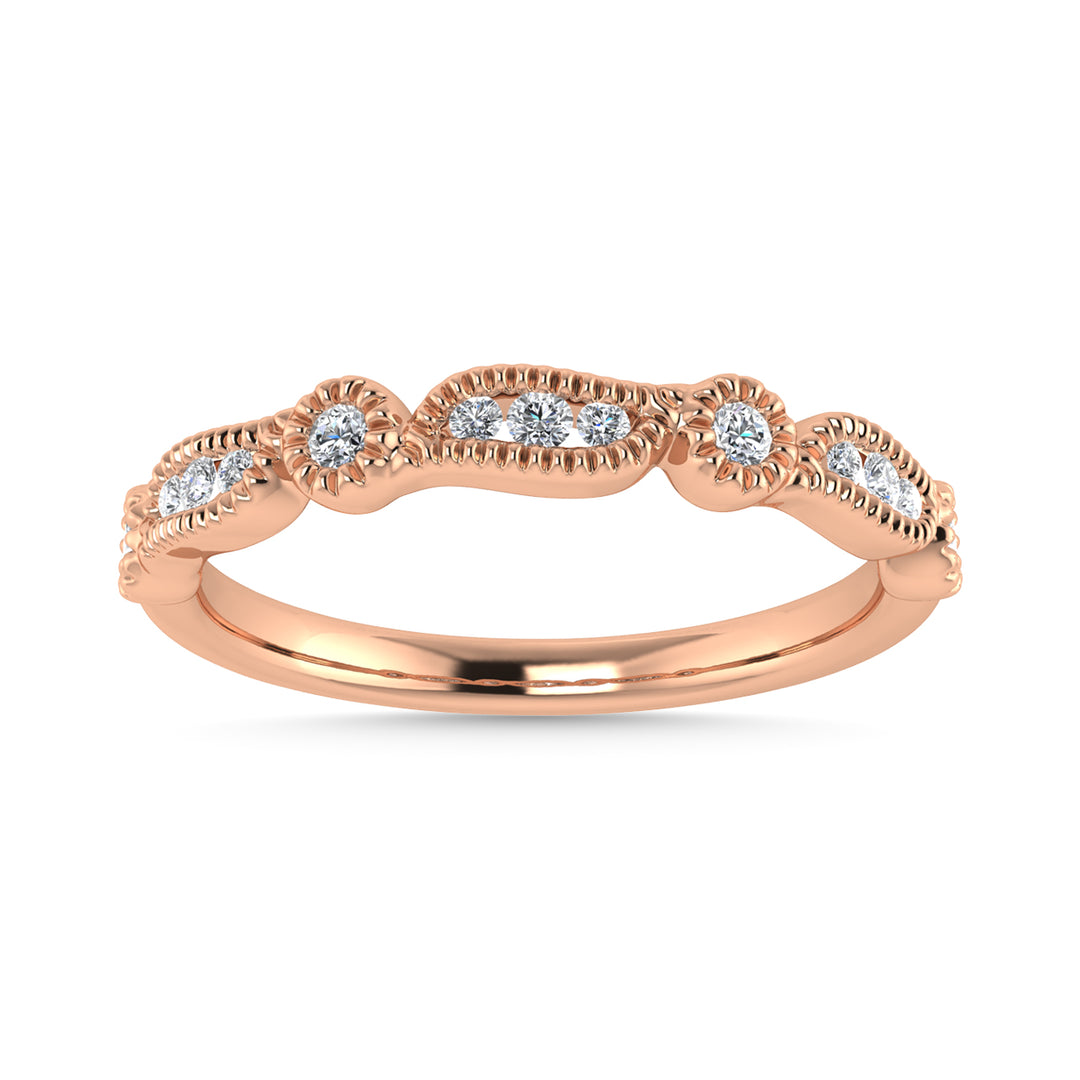 1/6 Ct. Tw. Diamond Stackable Band in 14K Rose Gold