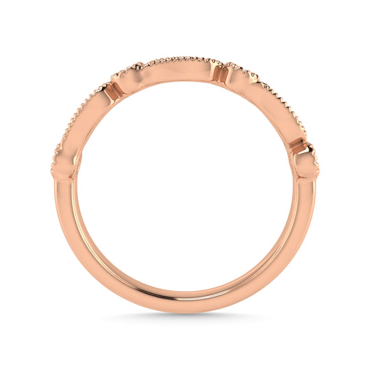 1/6 Ct. Tw. Diamond Stackable Band in 14K Rose Gold