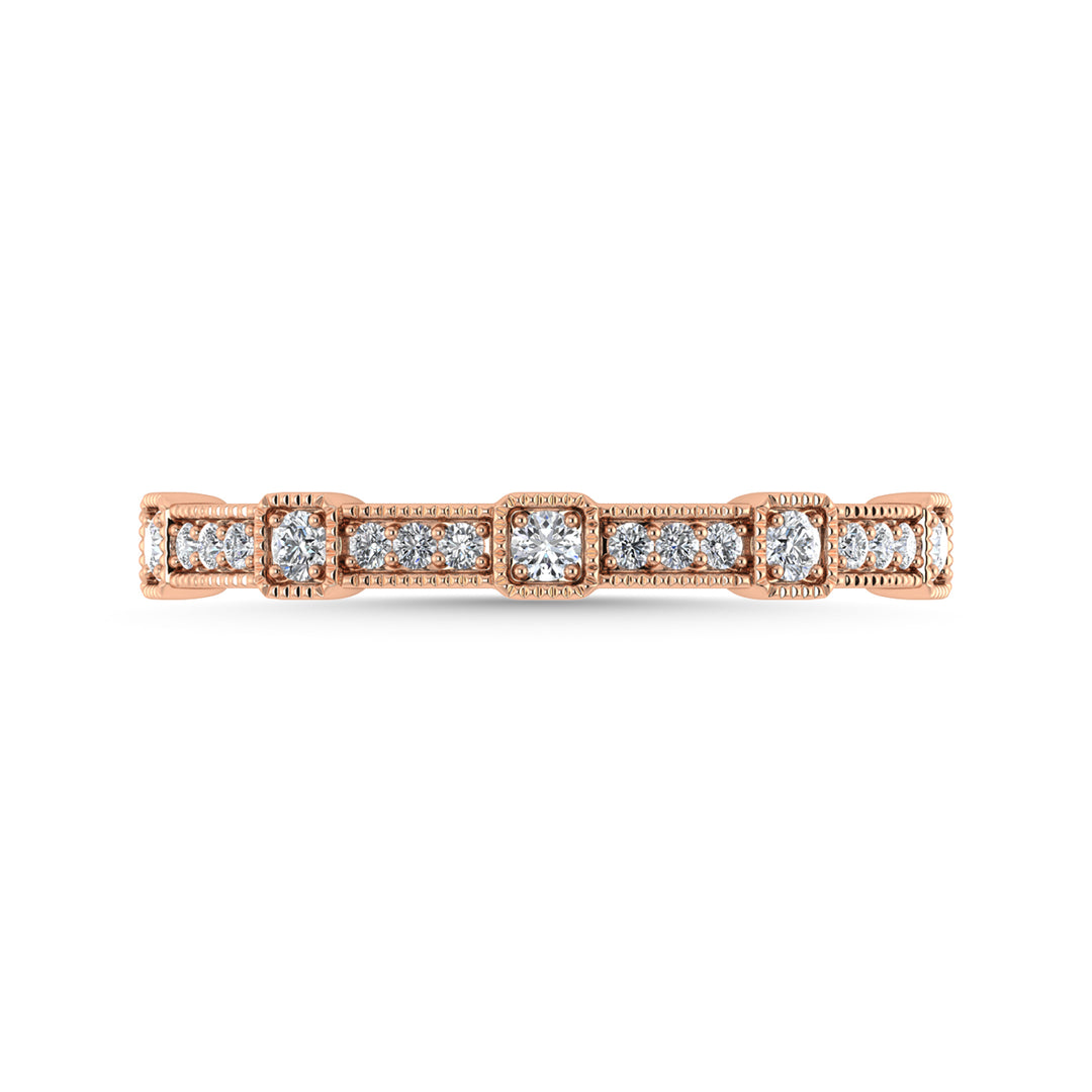 1/6 Ct. Tw. Diamond Stackable Band in 14K Rose Gold