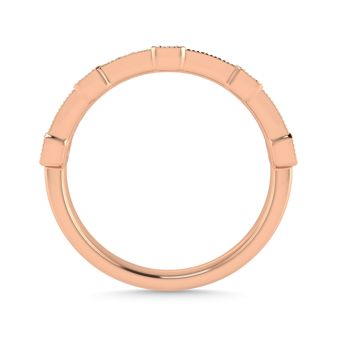 1/6 Ct. Tw. Diamond Stackable Band in 14K Rose Gold