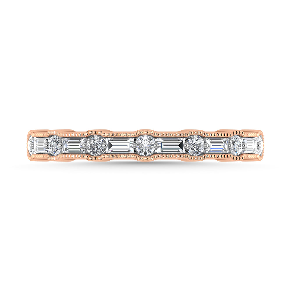 1/4 Ct. Tw. Diamond Women's Wedding Band in 14K Rose Gold
