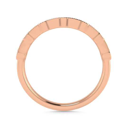 1/4 Ct. Tw. Diamond Women's Wedding Band in 14K Rose Gold