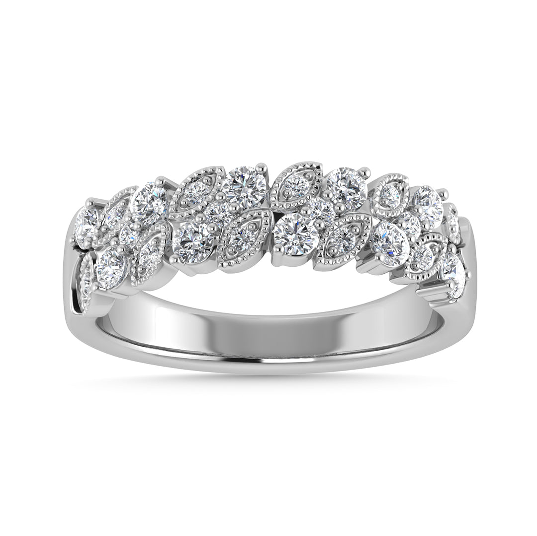 Diamante 1/2 Ct.Tw. Banda de moda en oro blanco de 14 quilates