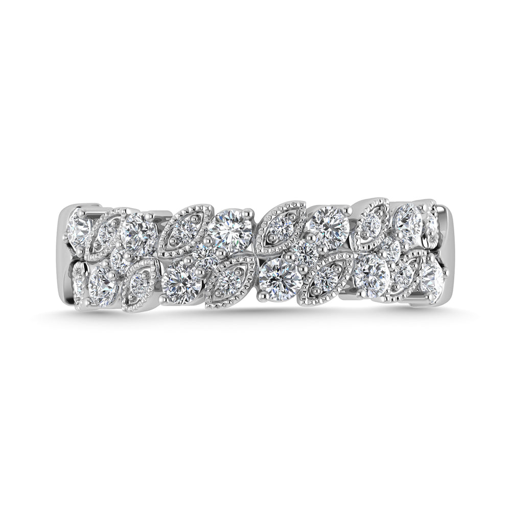Diamante 1/2 Ct.Tw. Banda de moda en oro blanco de 14 quilates