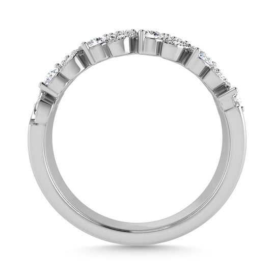 Diamante 1/2 Ct.Tw. Banda de moda en oro blanco de 14 quilates