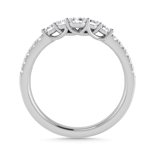 1/2 Ct.Tw. Diamond Chevron Band in 14k White Gold