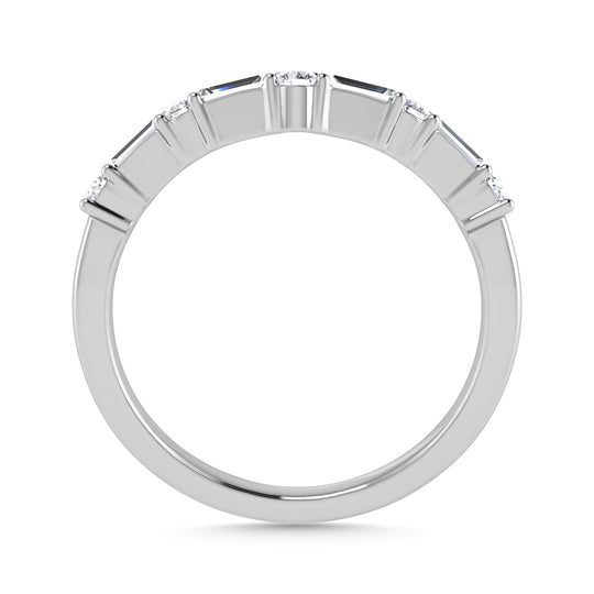 Diamante 1/3 Ct.Tw. Anillo protector en oro blanco de 14 k