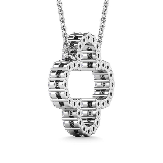 1/3 Ct. Tw. Diamond Clover Pendant in 10K White Gold