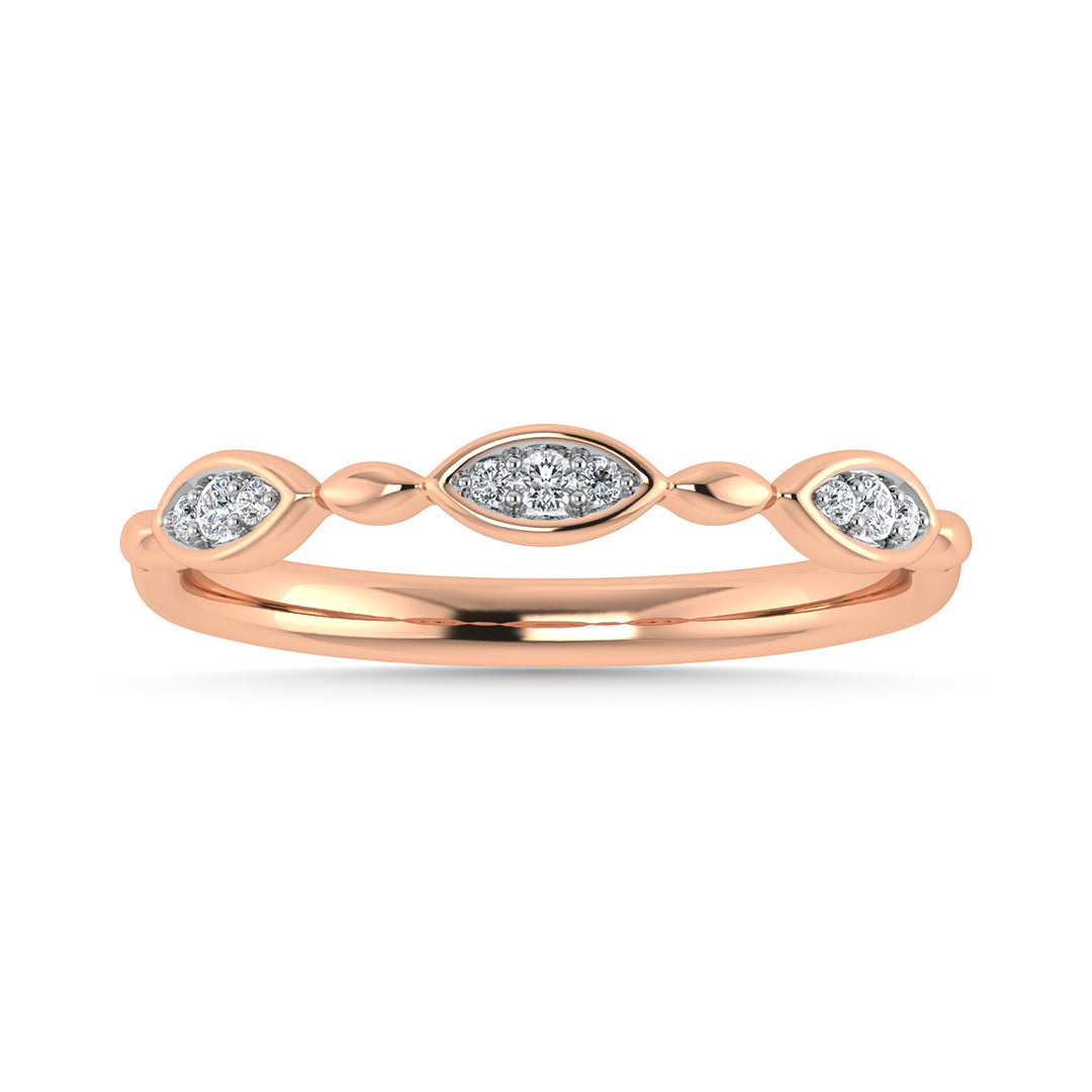 1/20 Ct. Tw. Diamond Stackable Band in 10K Rose Gold