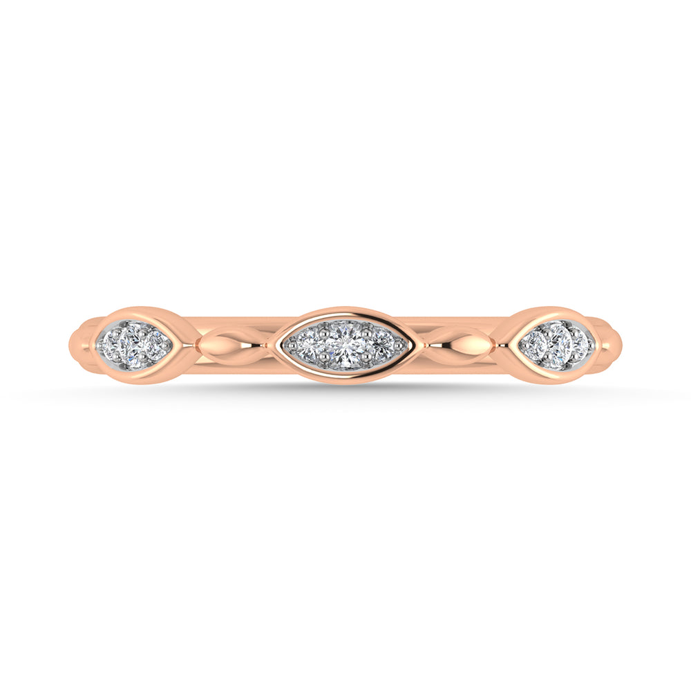 1/20 Ct. Tw. Diamond Stackable Band in 10K Rose Gold