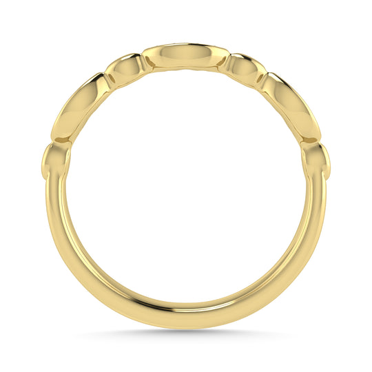 Diamante 1/20 Ct.Tw. Banda apilada en oro amarillo de 10 quilates