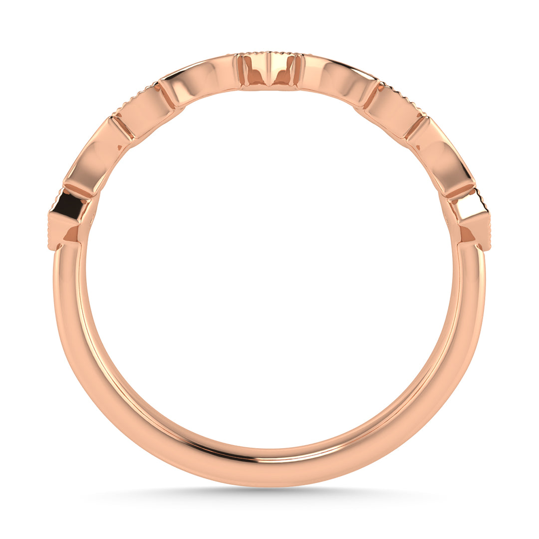 1/20 Ct. Tw. Diamond Stackable Band in 10K Rose Gold