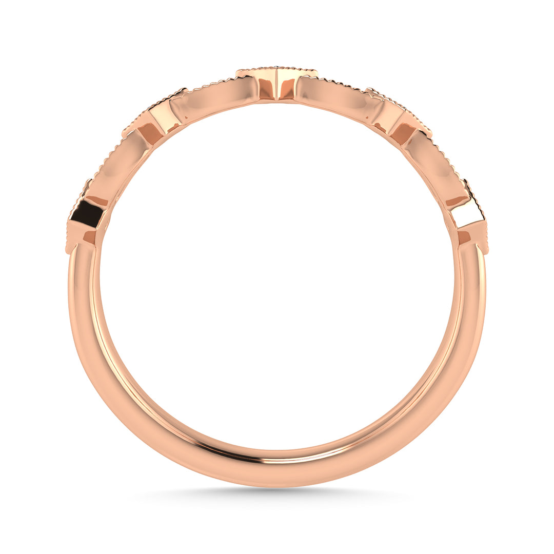 1/20 Ct. Tw. Diamond Stackable Band in 10K Rose Gold
