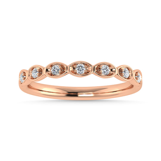1/10 Ct. Tw. Diamond Stackable Band in 10K Rose Gold