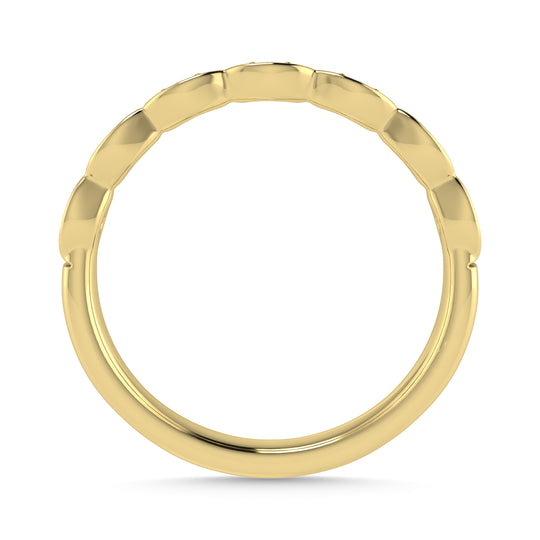 Diamante 1/10 Ct.Tw. Banda apilada en oro amarillo de 10 quilates