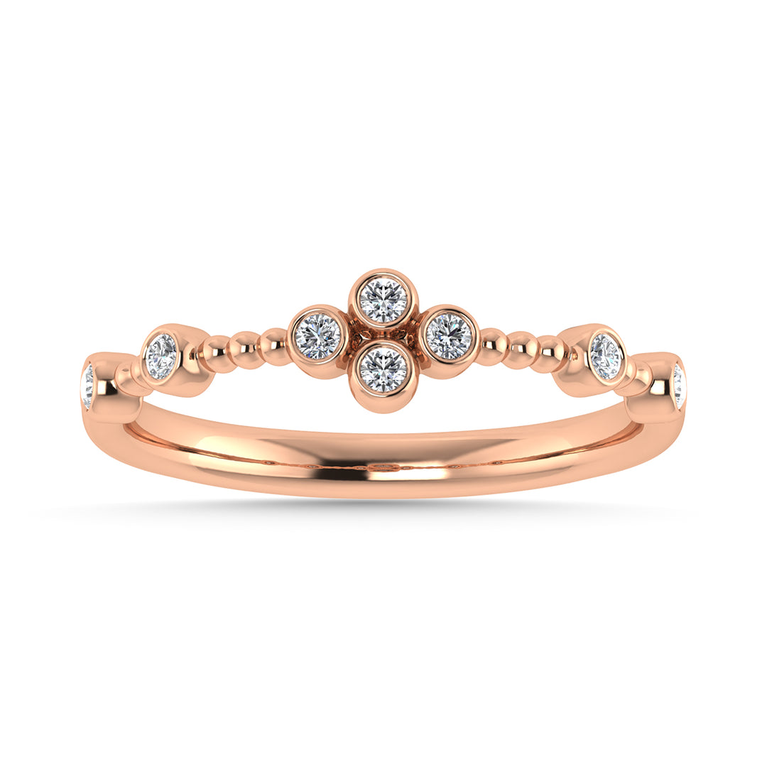 1/10 Ct. Tw. Diamond Stackable Band in 10K Rose Gold