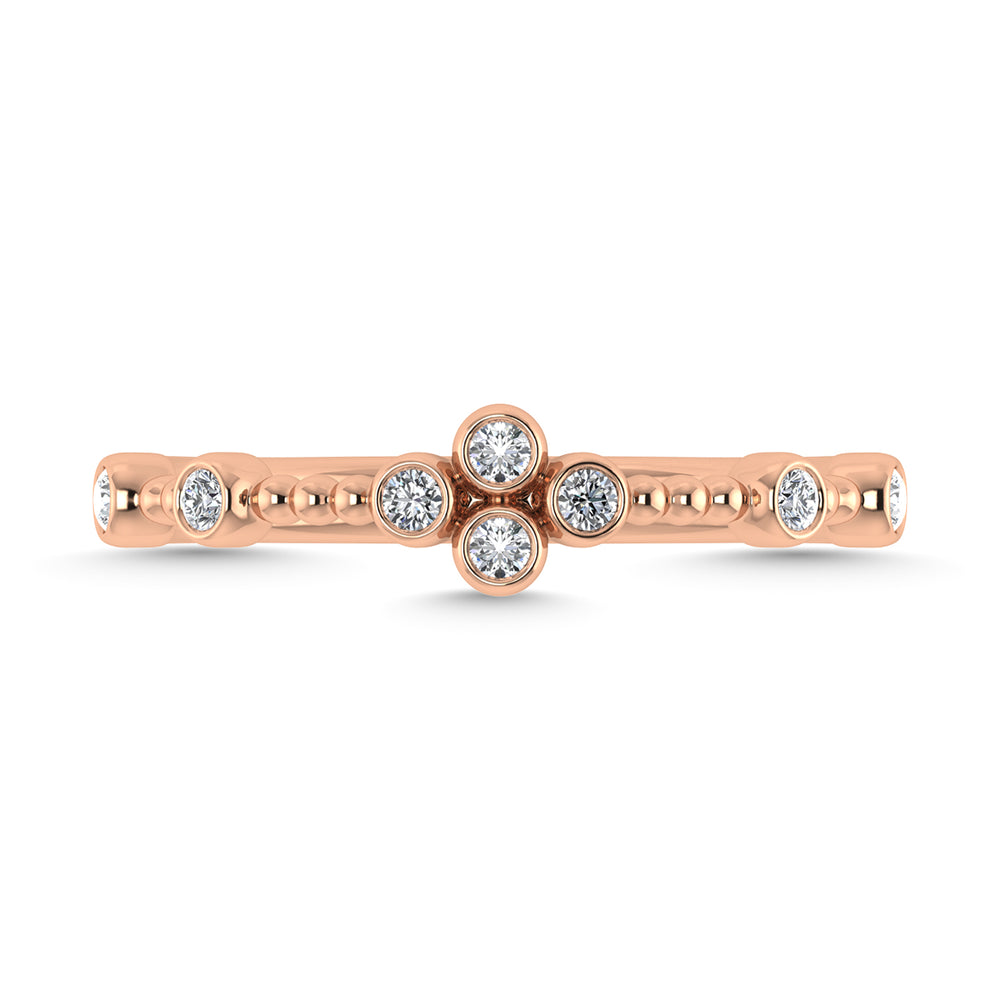 1/10 Ct. Tw. Diamond Stackable Band in 10K Rose Gold