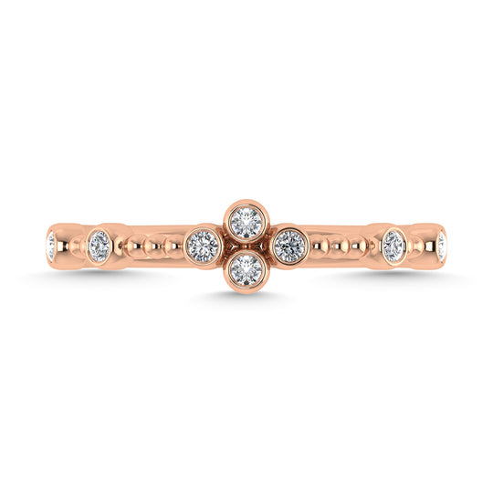 1/10 Ct. Tw. Diamond Stackable Band in 10K Rose Gold