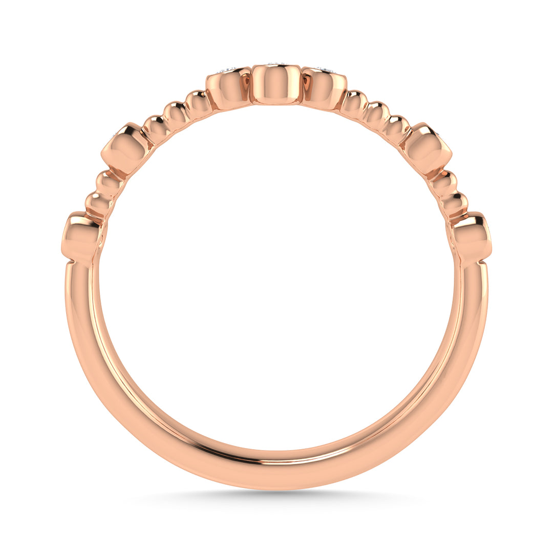 1/10 Ct. Tw. Diamond Stackable Band in 10K Rose Gold