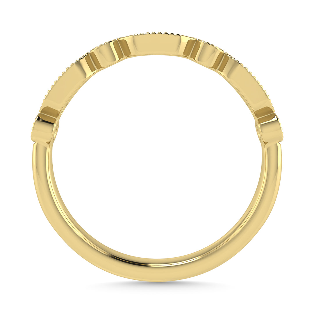 1/6 Ct. Tw. Diamond Stacked Band in 10K Yellow Gold
