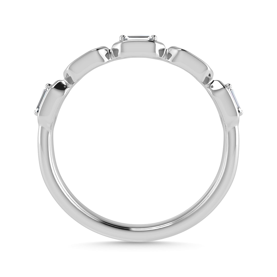 1/6 Ct. Tw. Diamond Stacked Band in 14k White Gold