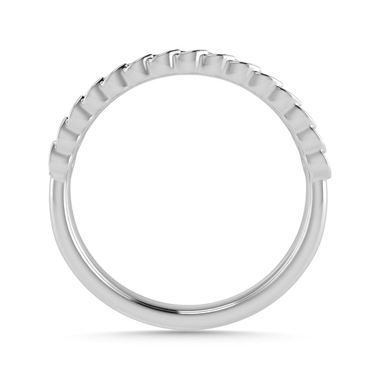 Diamante 1/6 Ct.Tw. Banda apilada en oro blanco de 14 k