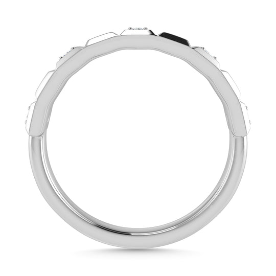 1/8 Ct. Tw. Diamond Stacked Band in 14k White Gold